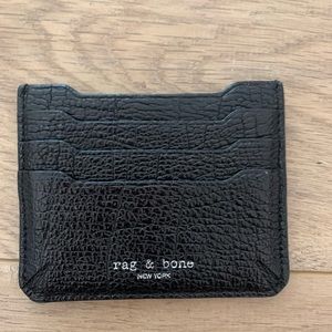 Rag & bone card holder leather